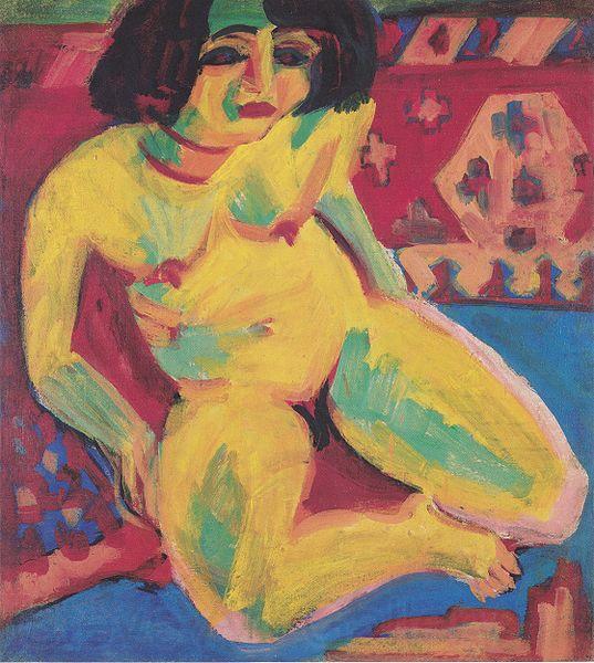 Ernst Ludwig Kirchner Frauenakt (Dodo) France oil painting art